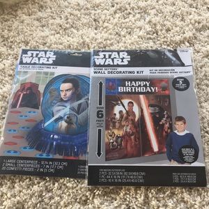 Star Wars table decorating kit and wall decorating kit bundle.  New